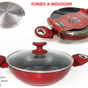 GRILL DISH IND. RED 24CMS 249335