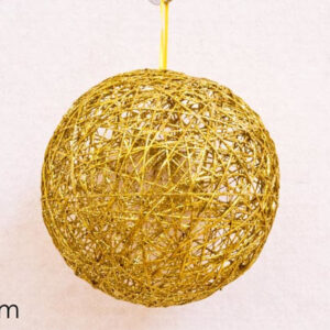 LARGE XMAS BALL 20CM GOLD 064280