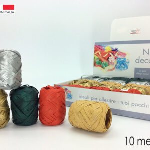 XMAS RIBBON 10MT ASS 075361