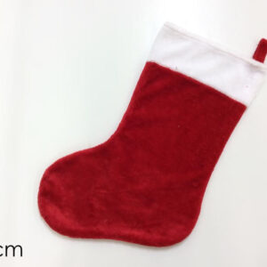 CHRISTMAS STOCKING RED 60CM 104849