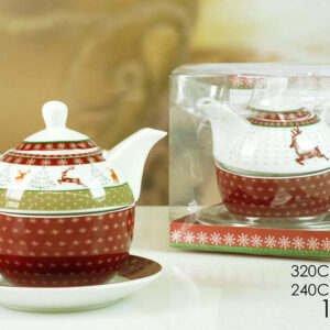 TEA POT REINDEER 2 ASS 970956