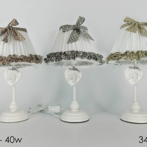 TABLE LAMP W/HEART 34CMS 011901