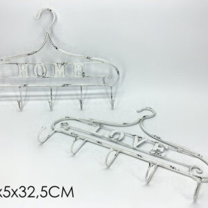 METAL HANGER WITH 5 HOOKS 027896