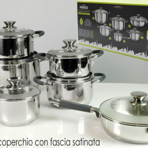 STAINLESS STEEL POT SET GREY 038519