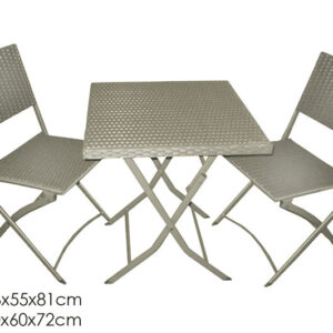 TABLE AND TWO CHAIRS TORTORA 061579