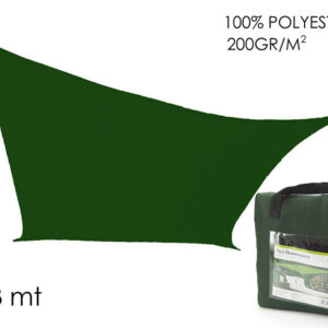 SUNSHADE GREEN 3MT SQUARE 090739