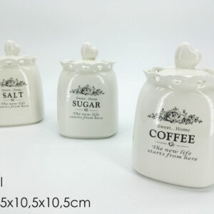 CREAM JAR THREE ASS. 15.5CMS 096625