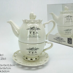 CREAM 3 PCS TEA SET 096700