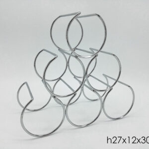 CHROME WINE BOTTLE HOLDER 6PC 100421