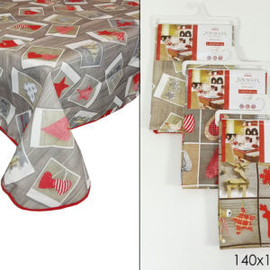 XMAS TABLECLOTH A/STAIN 140X140  001605