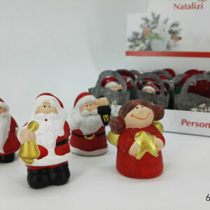 XMAS CHARACTER IN BAG RED 4 ASS 046668