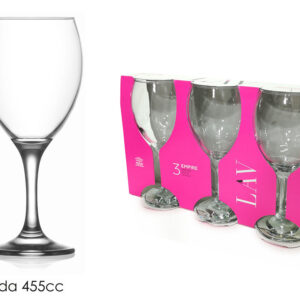 SET THREE GLASSES EMPIRE 455C 066443