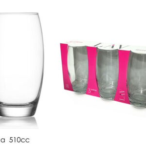 SET THREE GLASSES EMPIRE 510CC 095153