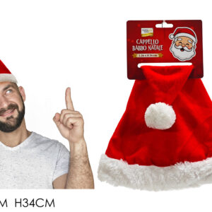 RED XMAS CAP 34CM 104924