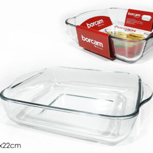 GLASS OVEN DISH 25X22CMS 146341