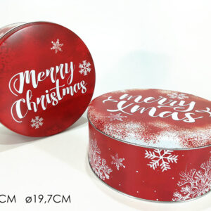 XMAS METAL BISCUIT TIN 177263