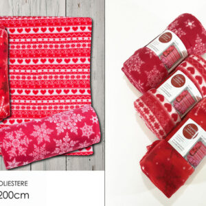 XMAS BLANKET 150 X200  3 ASS 220563