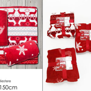 XMAS PLAID 3 ASS 125 X 150  220570