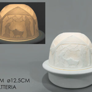 WHITE DOME W/LED LIGHT 226336