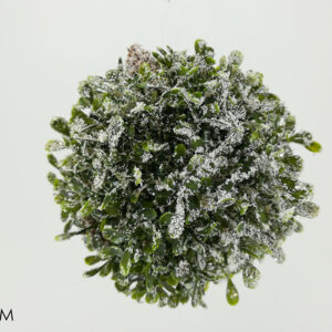 XMAS TREE BALL  GRASS SNOW 13CMS 244088