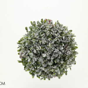 XMAS TREE BALL GRASS SNOW 16CMS 244170