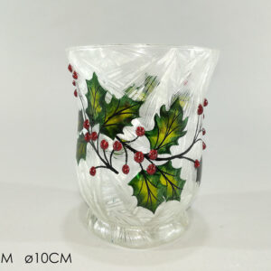 VASE WITH GREEN LEAVES 290245