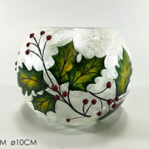 BOWL VASE WITH LEAVES 290252