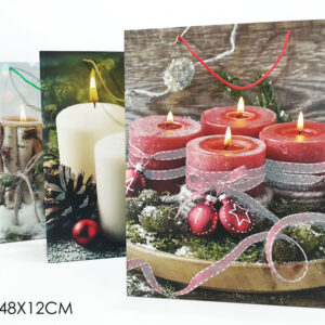 XMAS BAG CANDLE DEC EXTRA LARGE 292249