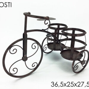 SMALL IRON BIKE WITH POT HOLDER 024468