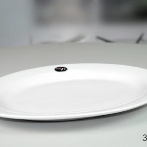 LARGE OVAL PLATE WHT. 865610
