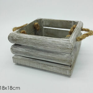 WOODE3N GREY BOX  SMALL 077402
