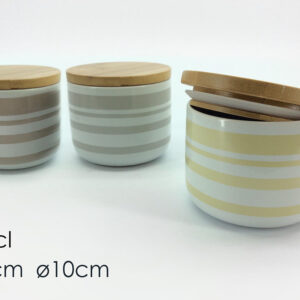 GLASS CONTAINER 45CL STRIPED 081003