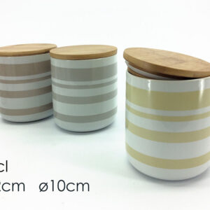 GLASS CONTAINER 62CL STRIPED 081584