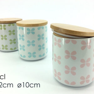 GLASS CONTAINER 62CL FLOWERS 093280