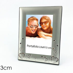 SILVER HEART FRAME 9 X 13  933722