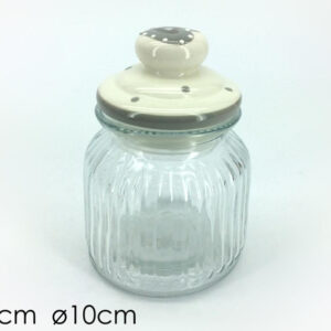 JAR WITH LID WHITE 093013