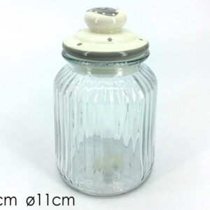 LARGE JAR WITH LID WHITE 093044