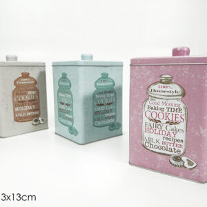 METAL BISCUIT BOX SQUARE 887117