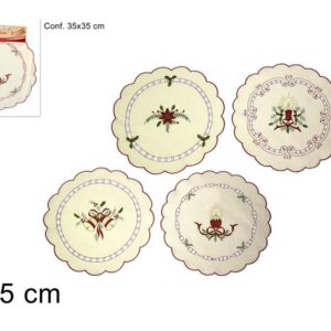 ROUND PLATE MAT BEIGE 225741