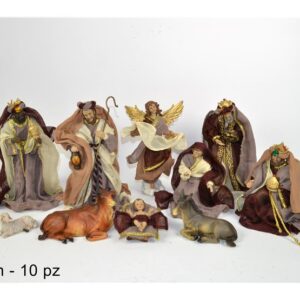NATIVITY SET 10 PCE DRESSED 25CMS 572630