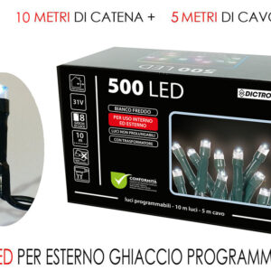 500 LED LIGHTS WHT/WHITE 016272