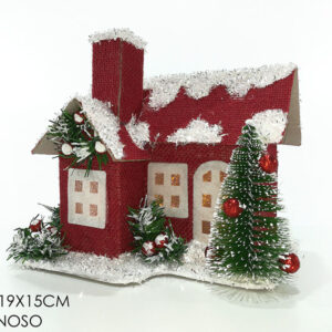 BATTERY HOUSE RED 19CMS 057589