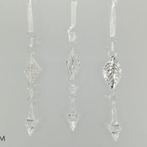 XMAS SILVER HANGING DEC. PENDANT 060398