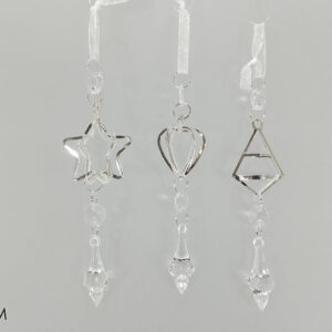 XMAS SILVER HANGING DEC PENDANT 062583