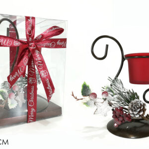 RED CANDLE HOLDER STAND 094584