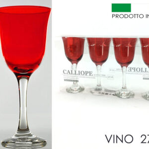 SET FOUR CALICE RED 055332