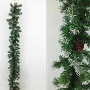 GARLAND W/SNOW/ACORNS 2.7MTS  170462