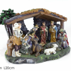 NATIVITY SET IN CRIB 206857