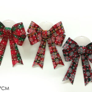 XMAS BOWS SCOTTISH 31 X 37CMS 247744