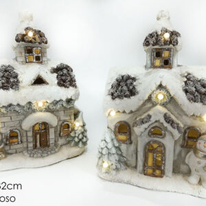 HOUSE WITH 4 LED LIGHTS 48MS 263935